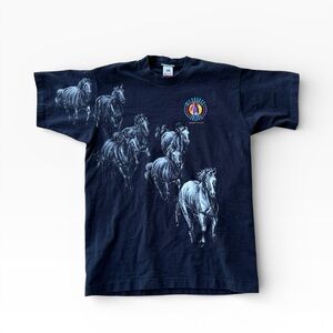 Vintage 1991 Wild Horse Saloon Nashville Horse Wrap Around Made in USA Large